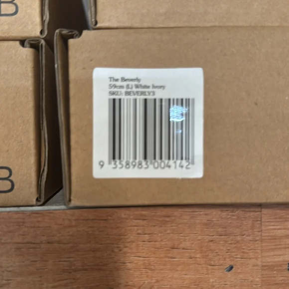 LACK OF COLOR THE BEVERLY WHITE WITH BROWN LACE LARGE NWT - Picture 9 of 9